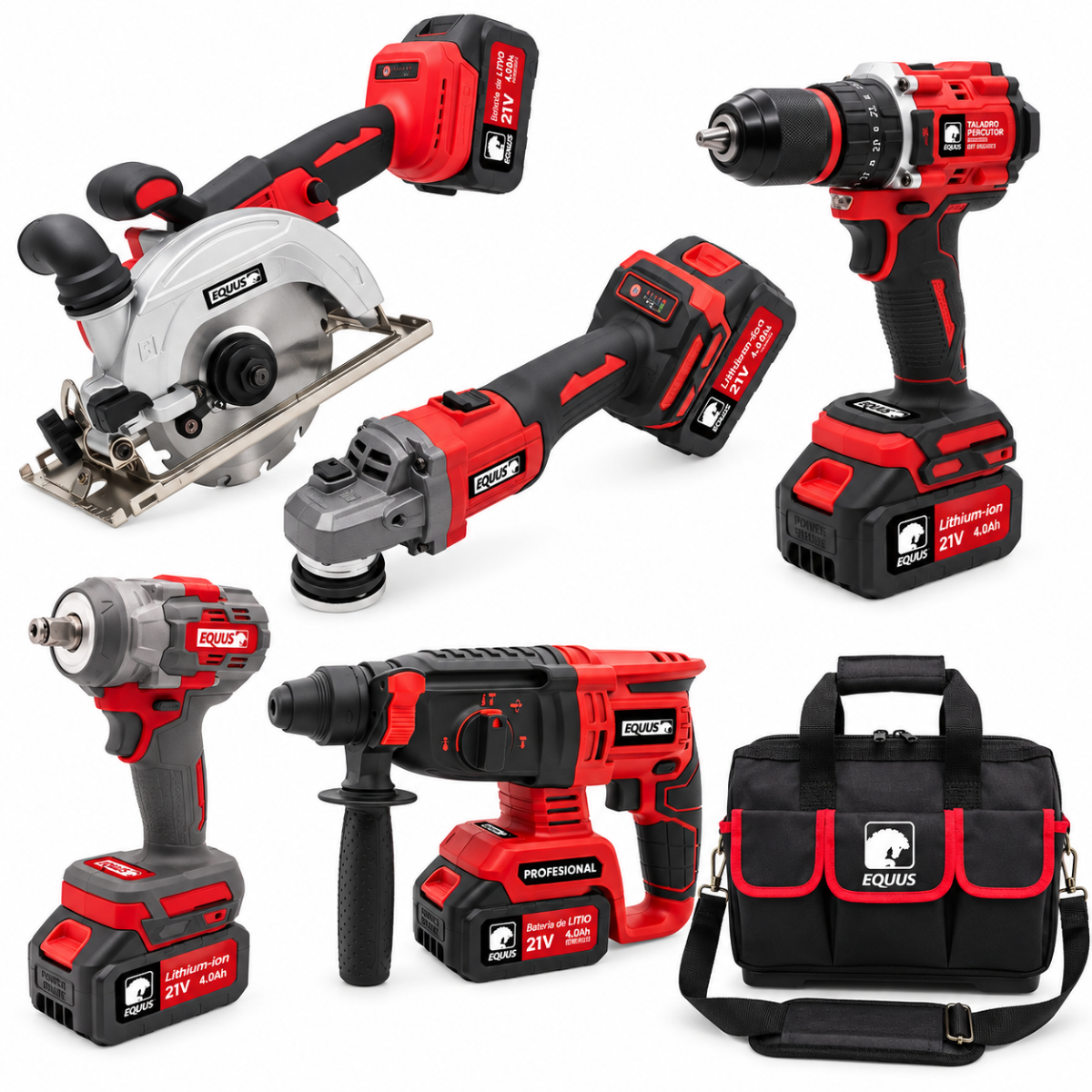 Combo Brushless 5 Herramientas EQUUS