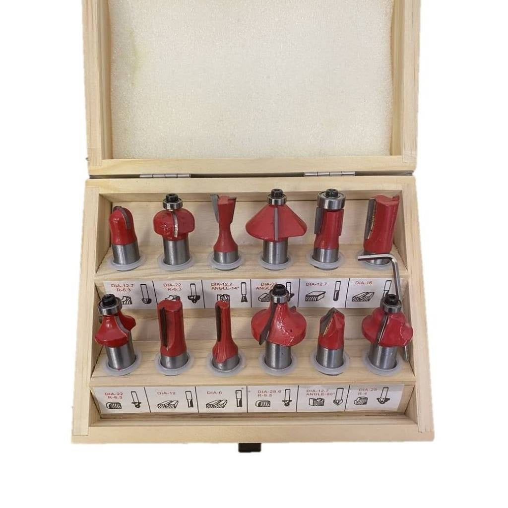 Juego De 12 Fresas Equus Para Fresadora  Router Eje 12mm